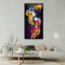 5D DIY Two Swimming Fish Rhinestone Cross Stitch Embroidery Kit for Home Wa