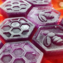 19 Cell Silicone Bee Honeycomb Cake Chocolate Soap Mold Mould Bakeware G9I8 A2R4