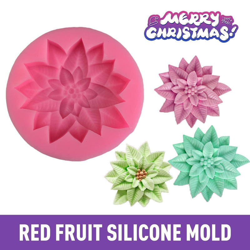 Holly Leaf Silicone Mold Cake Baking Chocolate Candle Tools Christmas Decor`