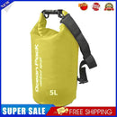 Waterproof Pouch Dry Sack for Drifting Swimming Trekking Bag (Yellow 5L)