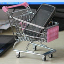 Mini Supermarket Handcart Shopping Utility Cart Mode Storage Pink Gift Newly