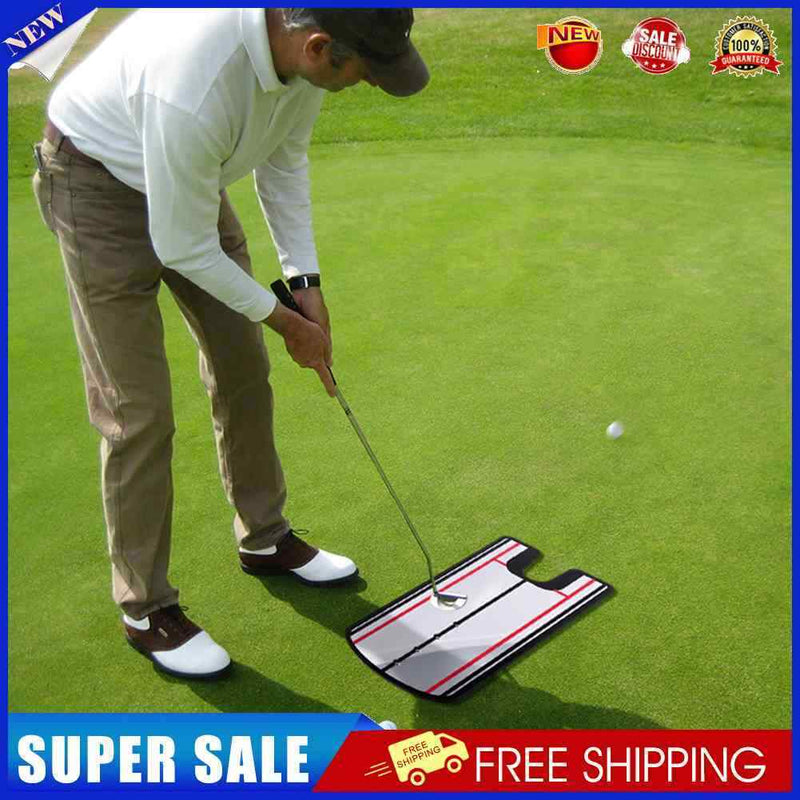 Golf Putting Practice Mirror Training Golf Eye Line Putter Swing Trainer