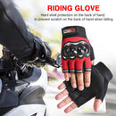 Anti-Skid MTB Bicycle Motorcycle Bike Protective Gloves (Red Half Finger) Newly