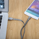 1.2M 2.4A Micro USB TPE Quick Charging Cable for Android(Gray)