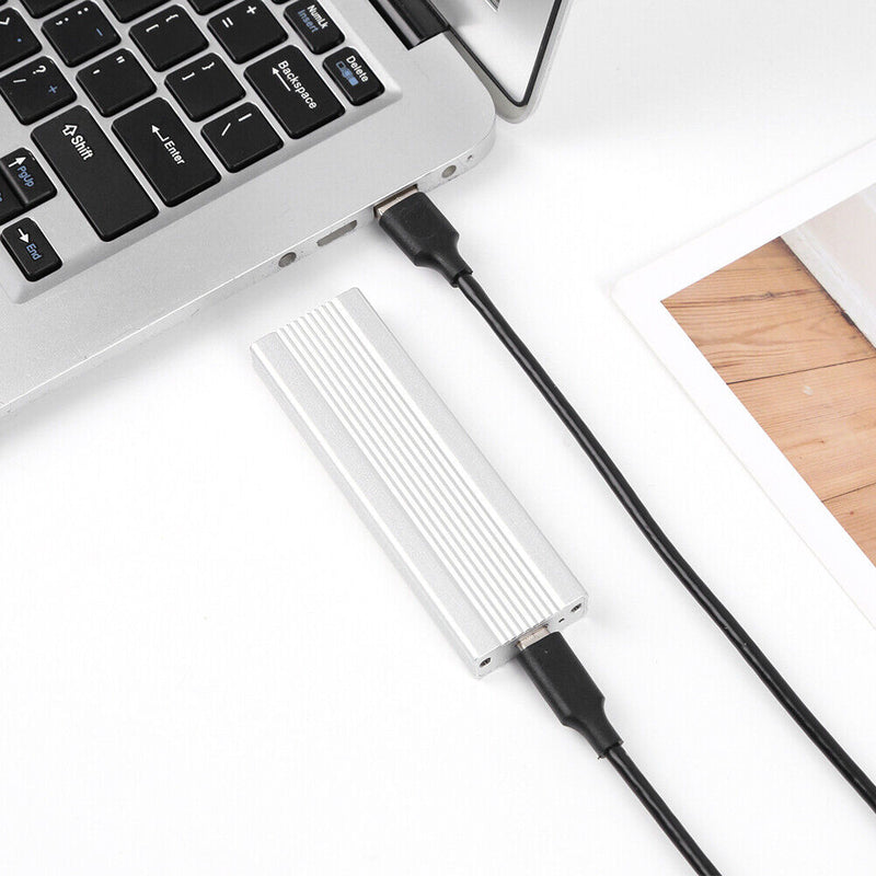 M2 SSD Case NVME Enclosure M.2 to USB Type-C Hard Drive Box Aluminum Alloy Shell