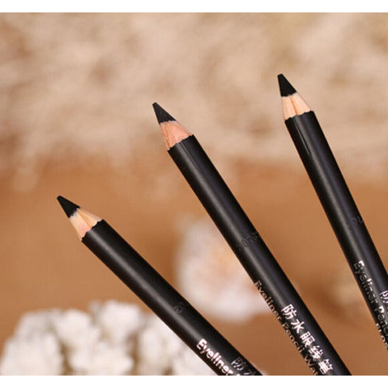 Women Smooth Makeup Tool Beauty Black Eyeliner Pencil Long-Lasting Waterproof