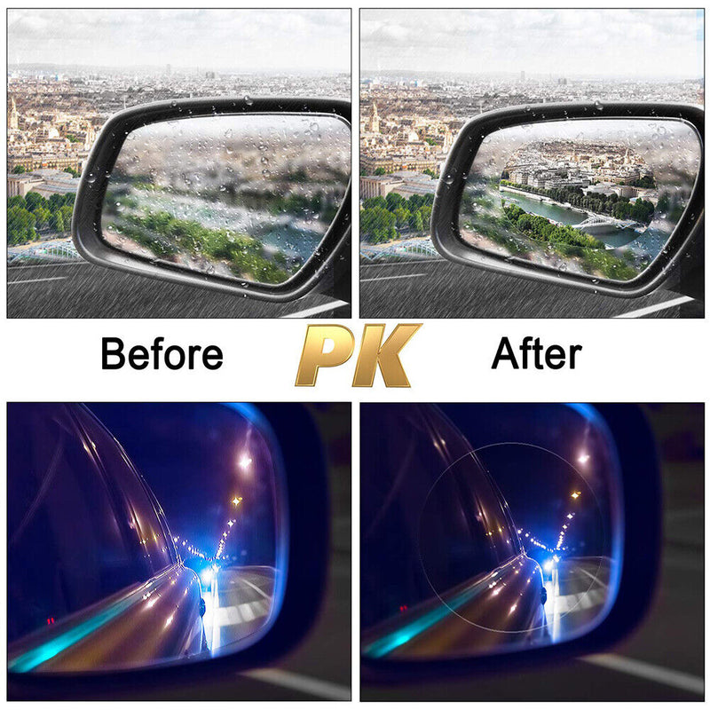 12pcs Anti-glare Car Stickers Waterproof Rearview Mirror Film for Driving Newly