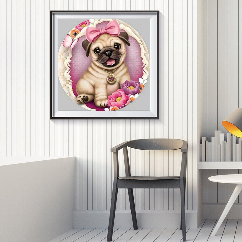 5D DIY Full Drill Diamond Painting Dog Cross Stitch Craft Kit Bedroom Home Decor