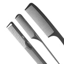 Affeco-Set Comb, Anti-static, Black, with Professional Tool,