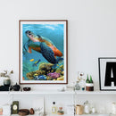 5D DIY Diamond Painting Kits Full Round Drill Turtle Mosaic Wall Picture (B48