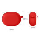 Silicone Earbuds Protective Case Bag w/ Hook for Beats Studio Buds (Red) Newly