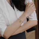 Bracelet Chain Opals Charm Bracelets Geometric Zircon Pendant Wedding Bracelets