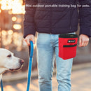 Portable Training Dog Snack Bags Oxford Outdoor Feed Storage Pouch (Red) Newly