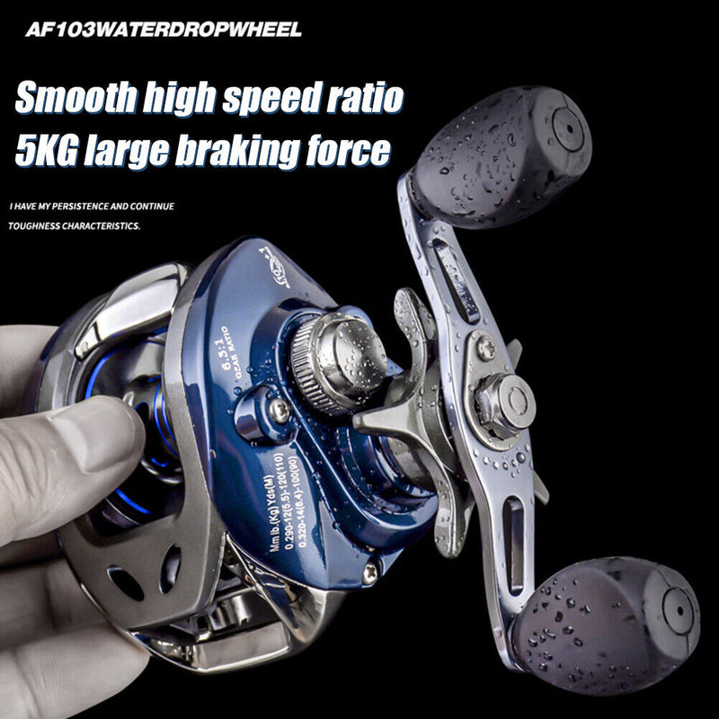 #A Low Profile Baitcasting Fishing Reel 10+1 Stainless Steel Ball Bearings Wheel