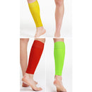 1 Pair Breathable Sports Football Shin Guard Leg Socks Pads (Yellow Kids) Newly