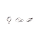 Steel Small Jewelry Making Lobster Clasps Hooks Necklace Bracelet Buckle 9/10MM