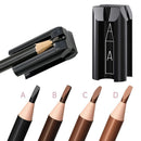 Pen Eyebrow Pencil Shaper 4-in-1 Plastic Eye Makeup Shaping Tool Duckbill-Shape