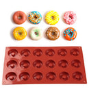18 Cavity Silicone Donuts Pastry Mold DIY Dessert Cake Donut Shape Moulds Newly