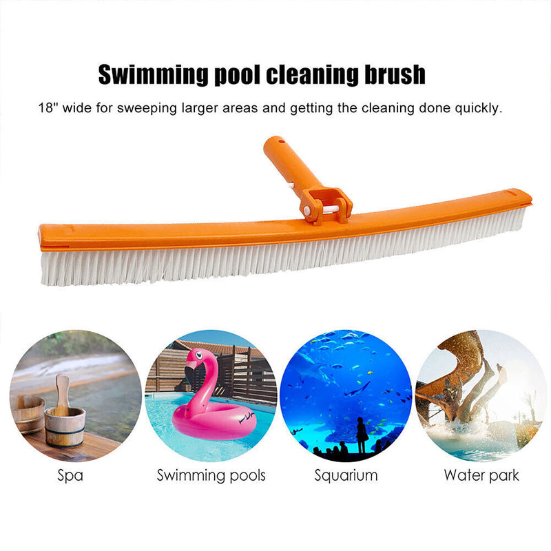 Swimming Pool Cleaning Brush Head Pond Fountain Spa Hot Tub Wall Floor Cleane