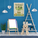 5D Diamond Painting Kit DIY Welcome Full Round Drill Mosaic Picture Wall