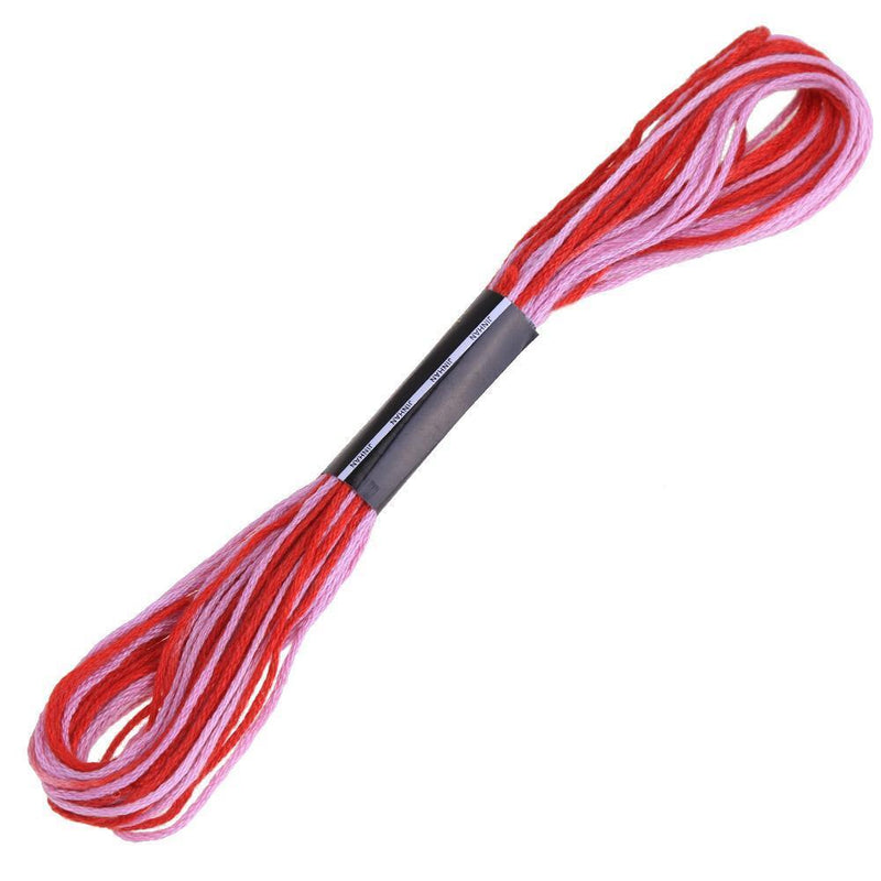 12pcs Durable Polyester Dyeing Line Sewing Cross Stitch Embroidery Yarn