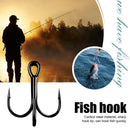 10pcs Fishing Gear Triple Hook High Carbon Steel Sharp Barbed Fishhooks (2)
