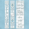 Word Stencils Welcome Theme Signs Four Season Pattern Festival Ornament