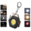 #A Mini LED Working Light Portable Pocket Flashlight USB Rechargeable Key Light