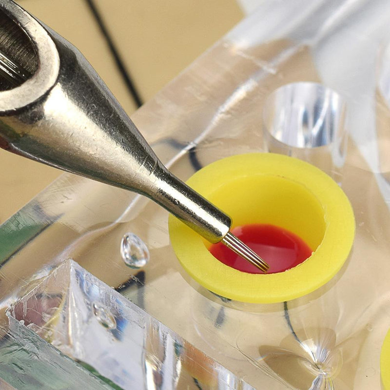 Disposable Tattoo Pigments Cups Caps Permanent Makeup Ink Cups (100pcs)