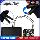 10W 12V Solar Panel Fan Kit Waterproof Dual Exhaust Fan for Office Greenhouse