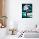 5D DIY Moon Giraffe Full Round Diamond Painting Kit Picture Artwork Craft