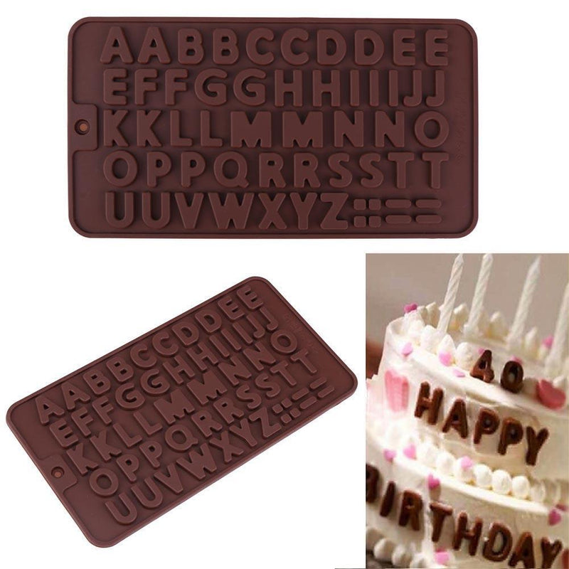 26 Alphabet Silicone Chocolate Mold DIY Fondant Cake Decor Jelly Mould Newly