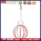 Stainless Steel Plating Pet Hay Manger Food Ball Rabbit Grass Rack (Red)