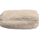 Stationery Storage Plush Pen Case Student School Cosmetic Organizer (White)