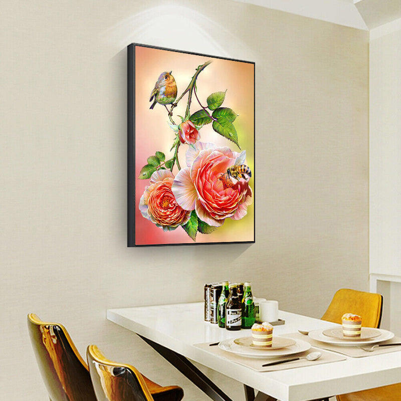 Oil Paint By Numbers Beautiful Flowers Coloring Picture Drawing