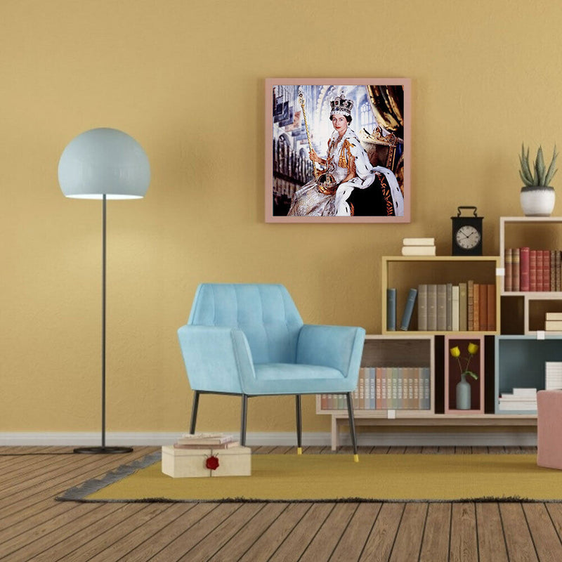 5D DIY Diamond Painting Kits Full Round Drill British Woman Mosaic Picture Decor