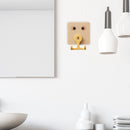 Cute Wall Hanging Double Hook Load-bearing 360 Rotary Free Punching Hanger Racks