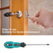 10x Multipurpose Screwdriver Set Phillips Slotted PP Handle Repair Screw Driver