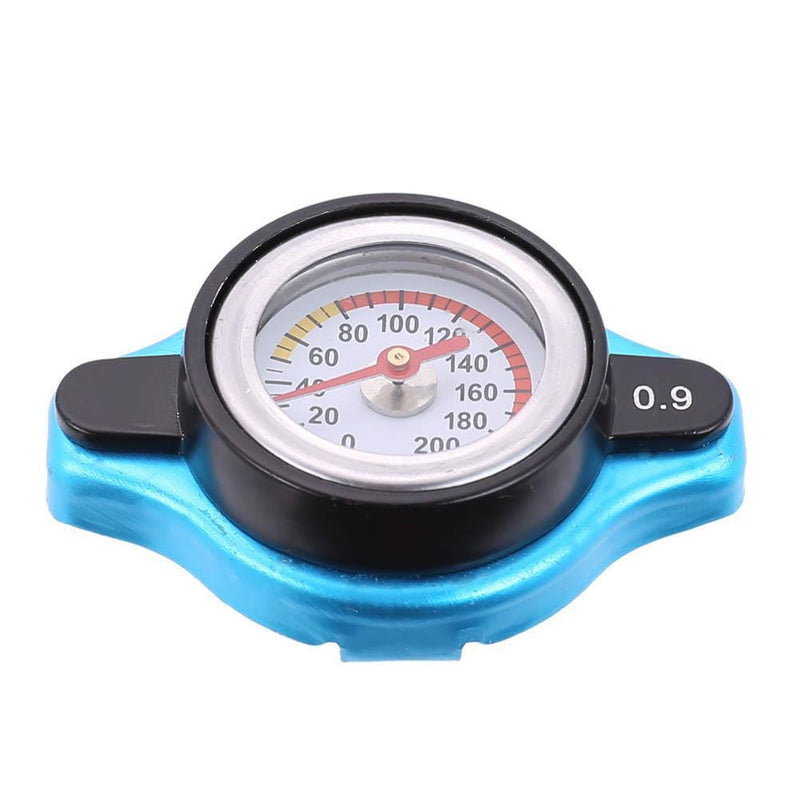 Small Head Car Radiator Cap Water Temp Meter Thermostatic Gauge (0.9Bar) Newly
