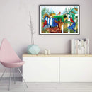 5D DIY Diamond Painting Full Round Drill Animal Mailbox Wall Decor Rhinestone