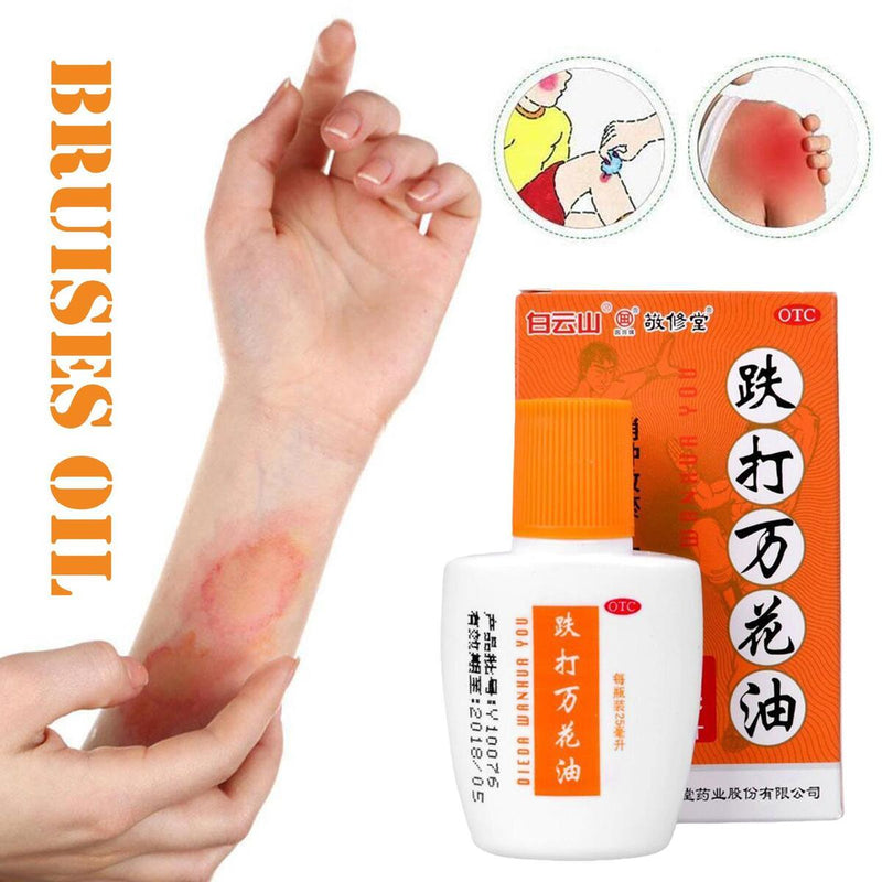 Bing Da Wan Hua Oil Relieves Swelling Dissipates Blood Stasis, Relieves Tendons.