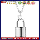 Metal Lock Pendant Necklace Fashion Clavicle Chain Statement for Unisex Jewel