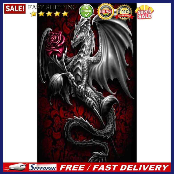 5D Diamond Painting Dragon Full Round Drill DIY Mosaic Picture Kit Home Dec