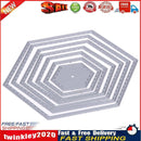 Hexagon spiral Die Cuts Metal Cutting Dies In Scrapbooking Embossing Newly