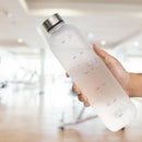 1L Large Capacity Water Bottle Portable Plastic Water Cup (White Frosted) Newly