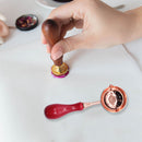 Retro Sealing Wax Spoon Wood Wax Seal Melting Spoons Invitation Stamps Craf