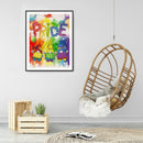 5D DIY Diamond Painting Full Round Drill Cartoon Letter Gnome Picture Wall