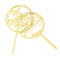 Dessert Sticks DIY Cupcake Decor Cake Topper Always Mr&Mrs Happy Birthday