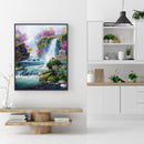 Mountain Stream Waterfall Full Square Diamond Embroidery Rhinestone Painting Art