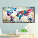5D Diamond Painting Full Square Drill World Map Picture Rhinestone